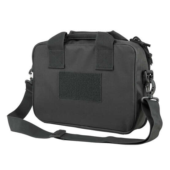 NcSTAR VISM Double Pistol Range Bag in Urban Gray has an adjustable shoulder strap